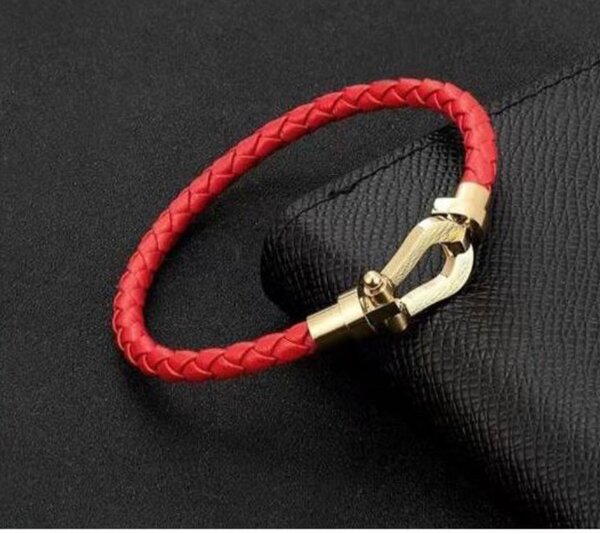 Bracelet fred rouge doré
