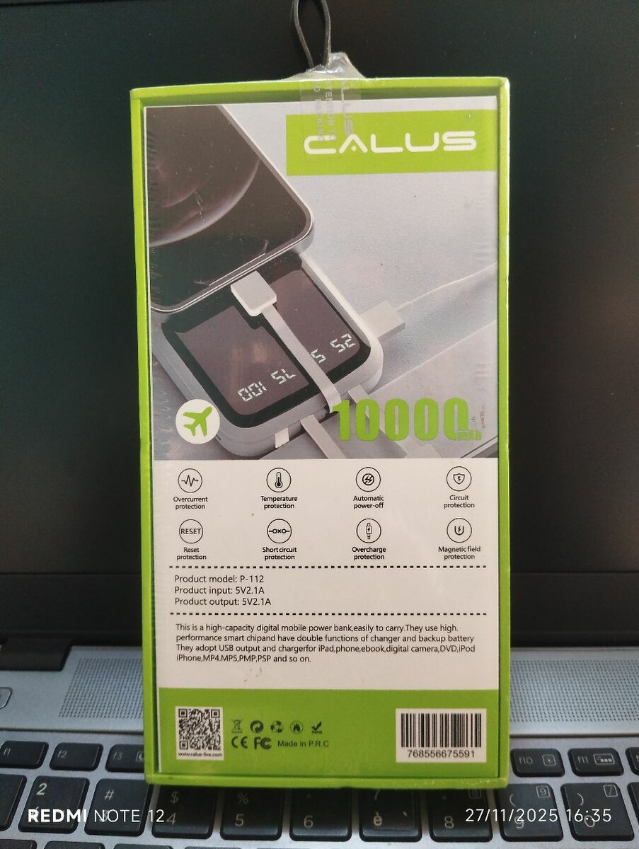 Chargeur Portable Calus 10000mAh