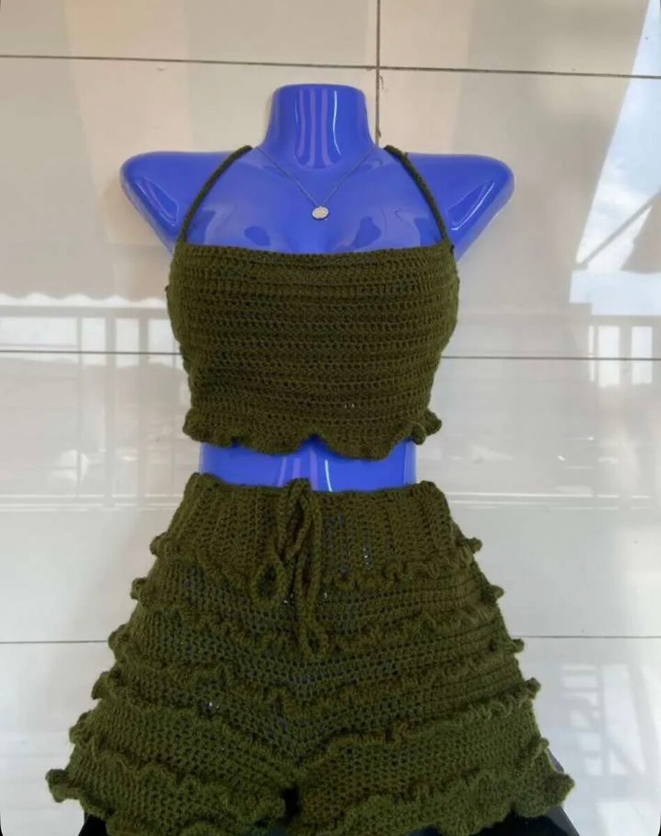 Ensemble crochet femme