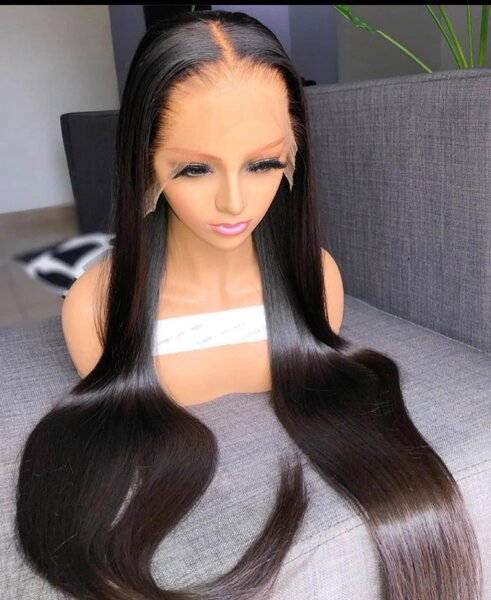 Bone straight human hair
