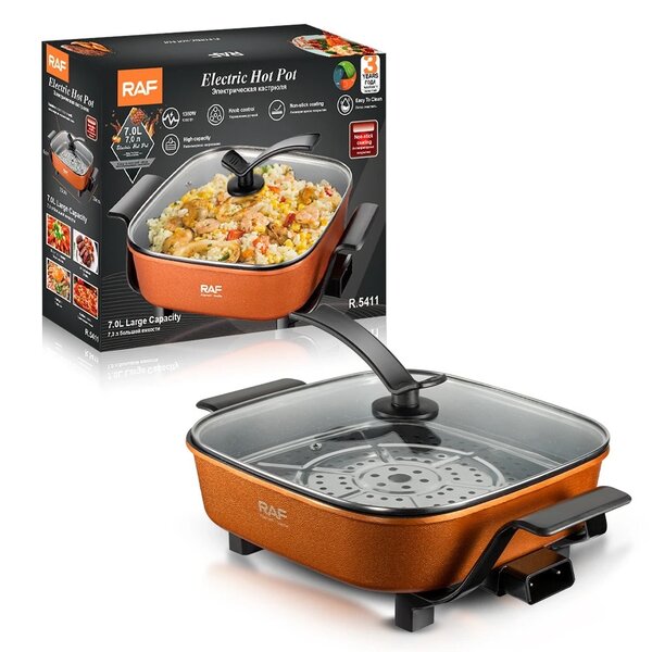 Electric Skillet Heating Work Cooker