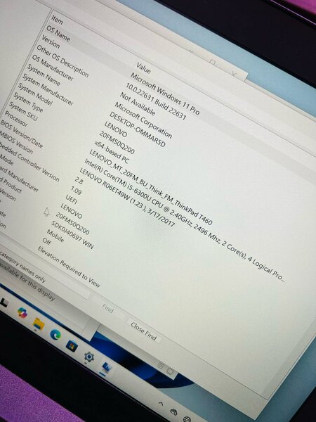 Lenovo thinkpad T460
