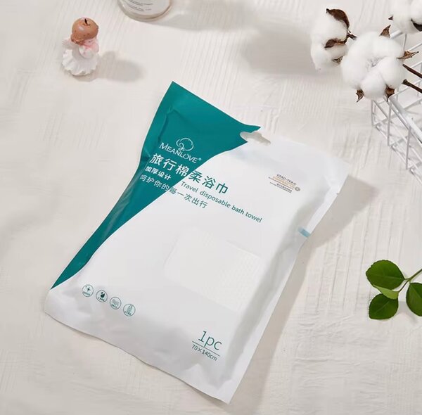 Serviette de bain jetable