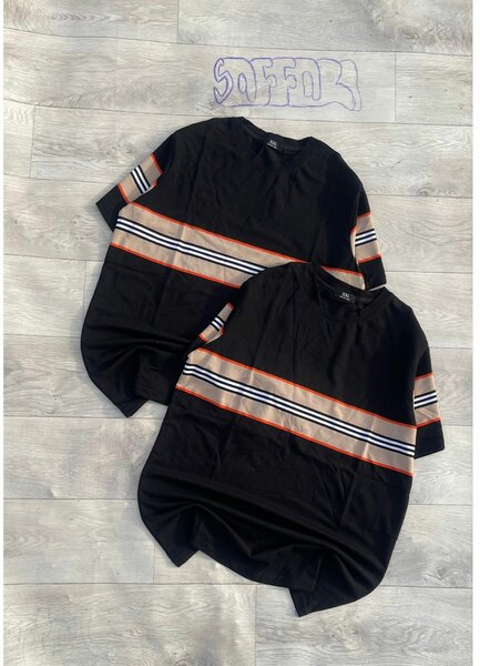 T-Shirt Rayé Décontractée Homme