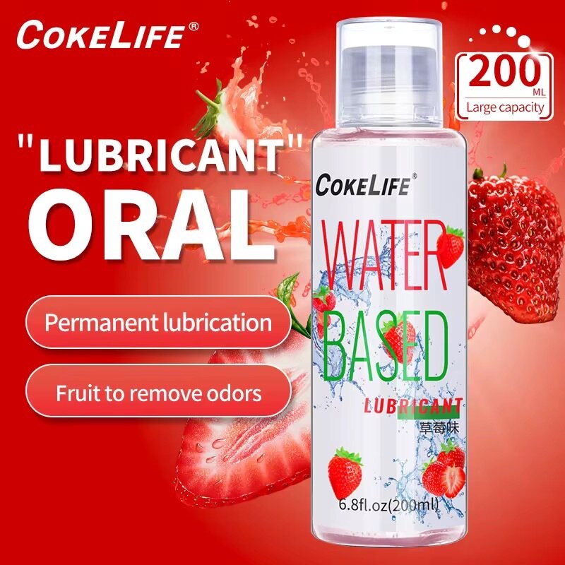 Lubrifiant à l'eau parfum fraise