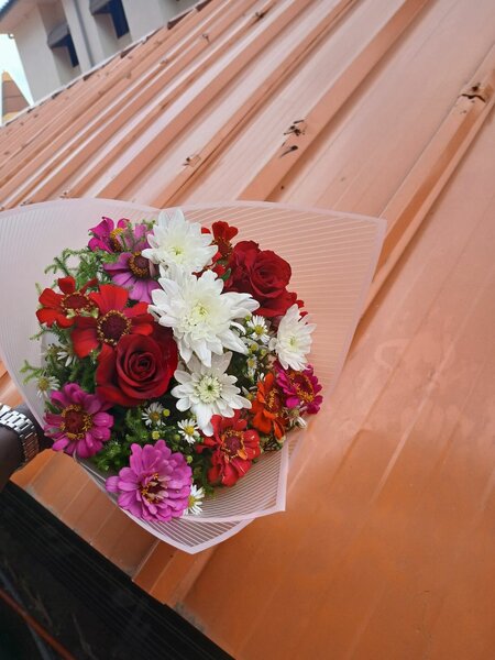 Bouquet de fleurs multicolores