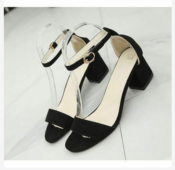 Black and white casual sandals