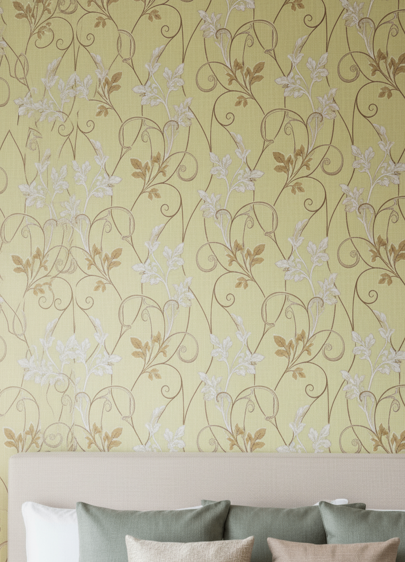 Papier Peint Floral Élégant