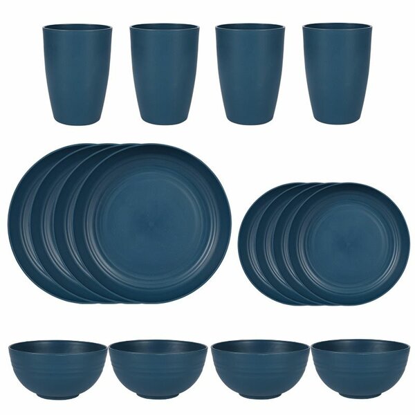 16pcs PP Plastic dinnerware set