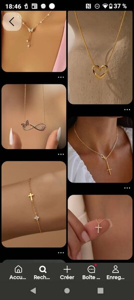 Collier Croix Élegant Doré