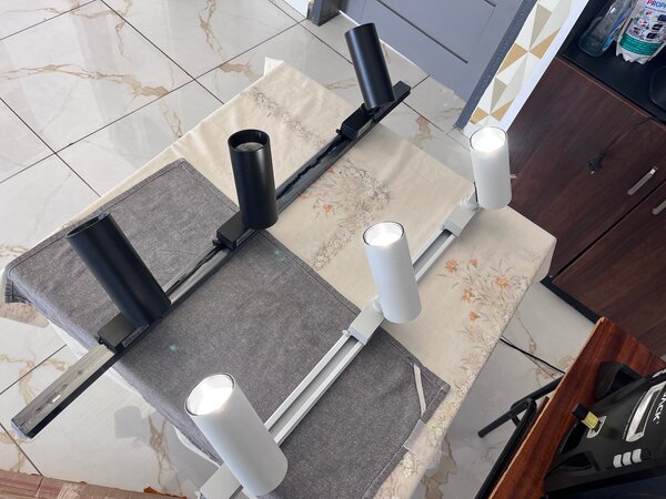 Spot LED Moderne Noir blan 30w