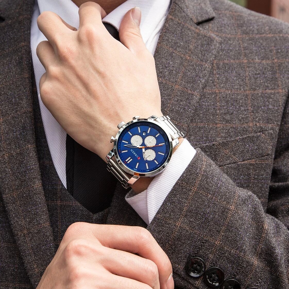 Montre Homme Chronographe Élégante