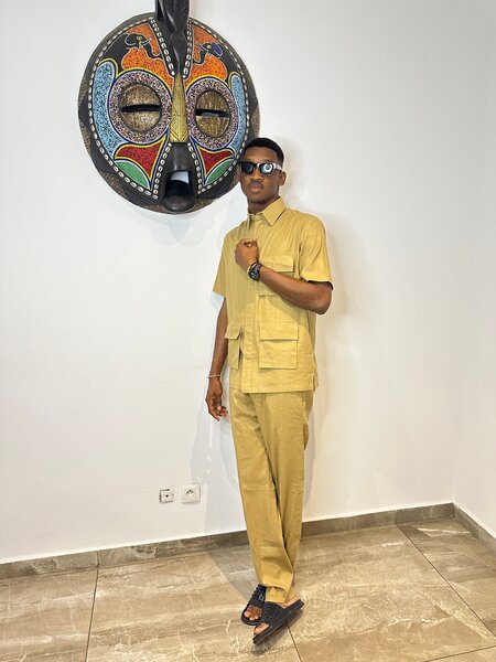 Ensemble d'été en lin pour homme