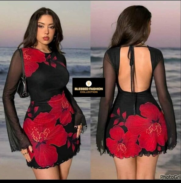 Robe florale élégante soirée