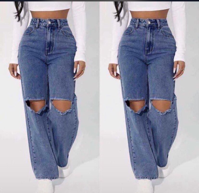 Straight leg jeans