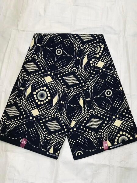 Original Cotton Wax Chitenge Fabric with 6 Yard Print 