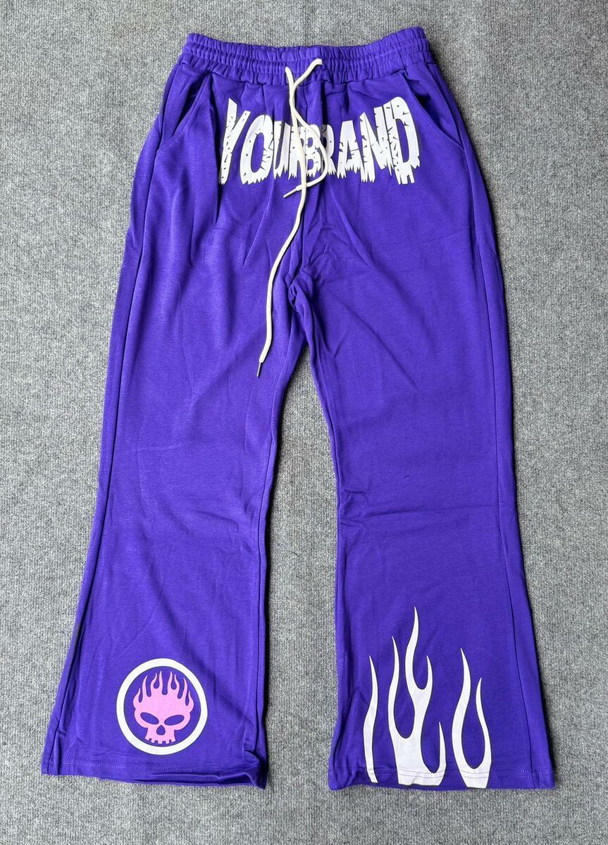 Pantalon ample unisexe flamme