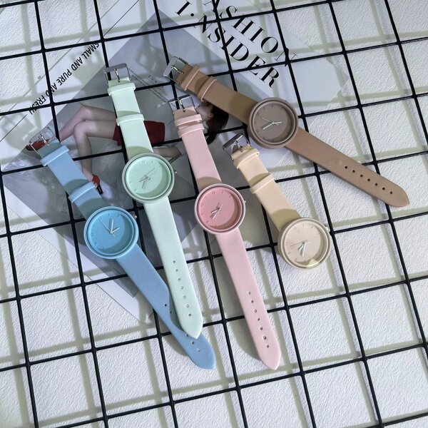 Montre Minimaliste Femme Pastel