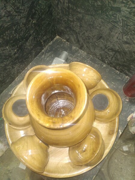 Деревянная посуда.N5. Кумысный набор.