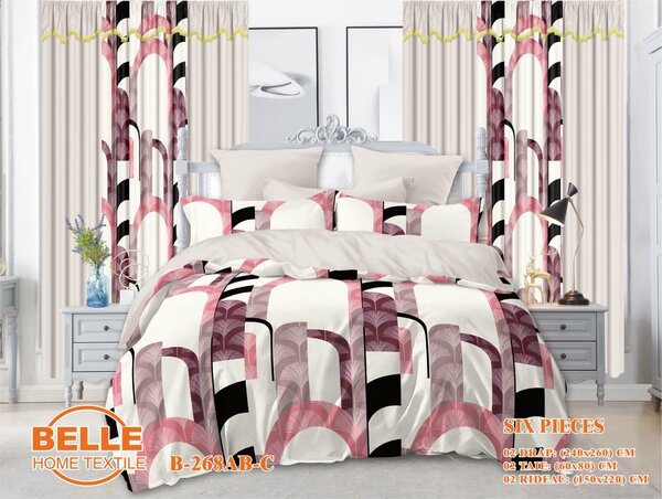 Parure de lit élégante 6 pièces