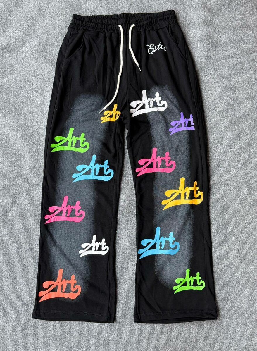 Pantalon jogging graphique coloré