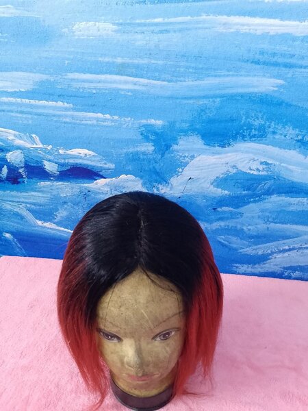 Perruque ombrée bicolore