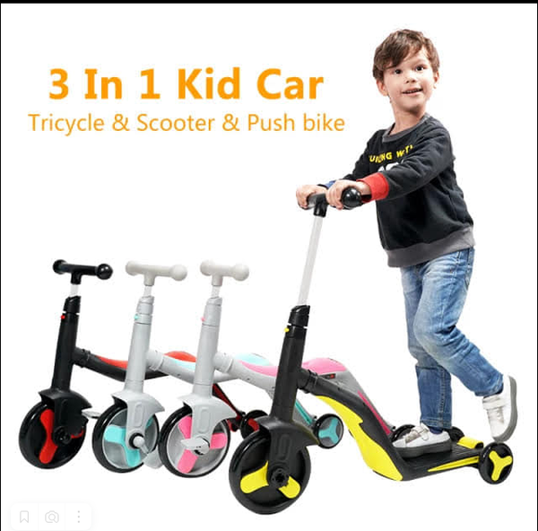 Vélo 3 en 1  ( trotinette + vélo+ poussette )