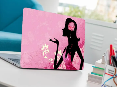 Abstract Girl Laptop Back Skin-Laptop Skin Vinyl Sticker Decal, 14.6 15 15.4 15.6 inch Laptop Skin Sticker Cover For All Laptops