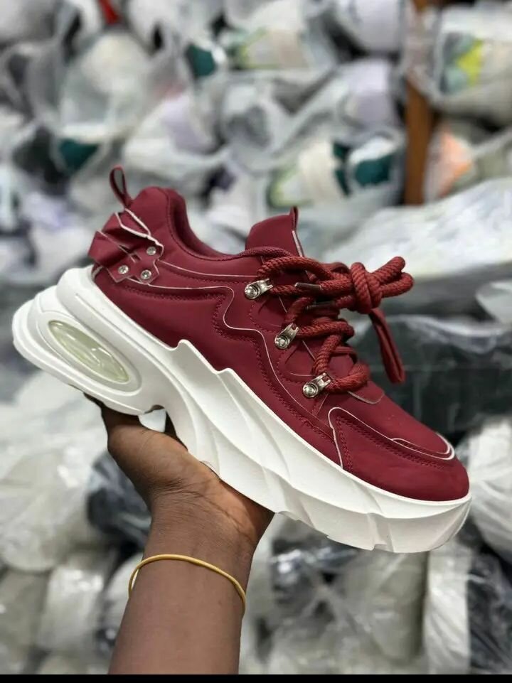 Baskets tendance multicolores