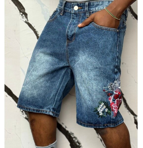 Shorts en jean décontracté homme