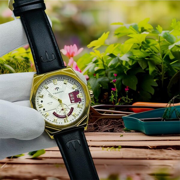 Montre élégante en cuir pour homme