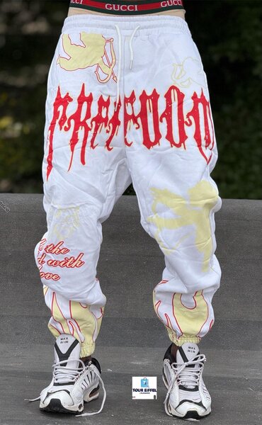 Pantalon streetwear imprimé