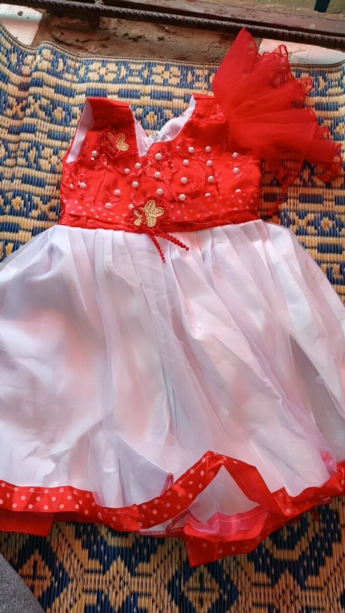 Robe de Fête Enfant Rouge