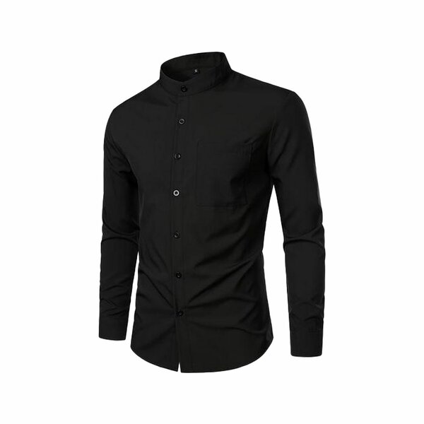 Chemise homme manches longues couleur noire