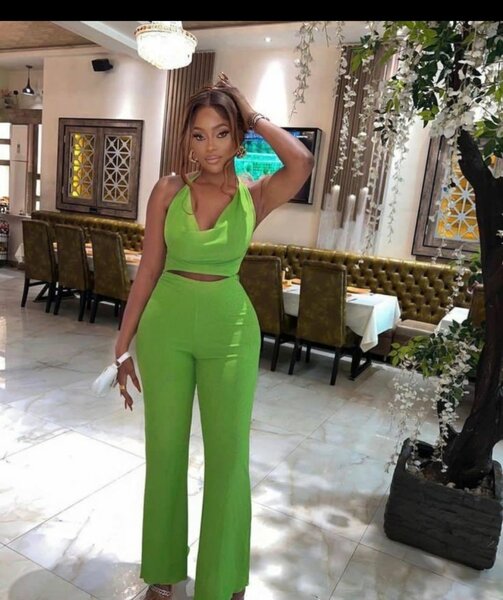 Ensemble élégant vert