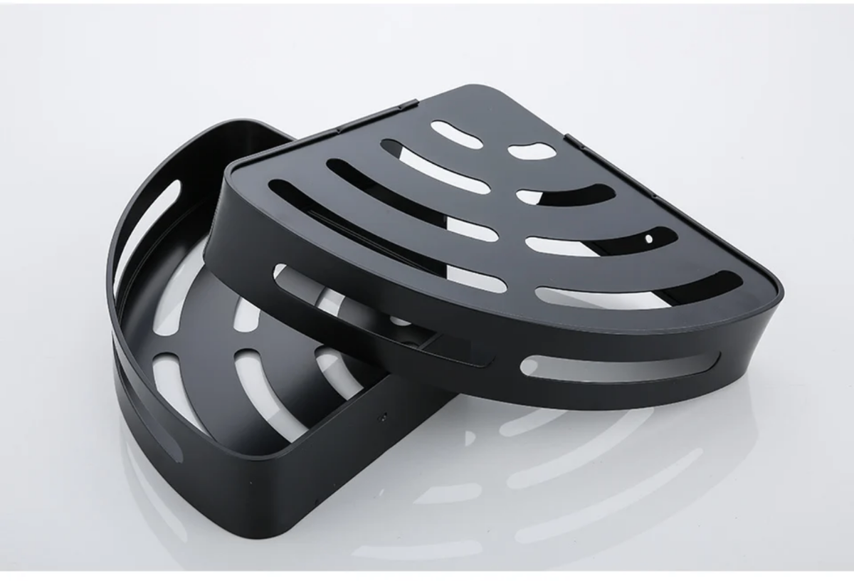 2 set black corner shelve