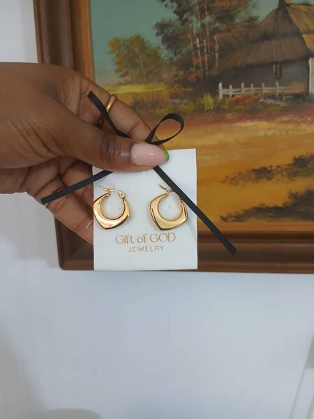 Boucles d'oreilles dorées