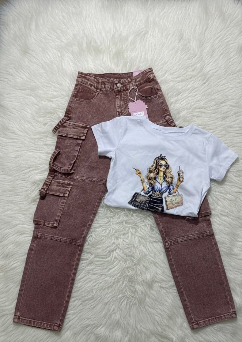 Ensemble T-shirt et Pantalon Fille