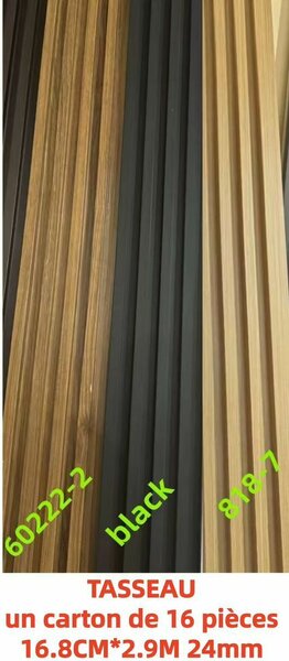 Tasseaux Décoratifs Bois et Noir