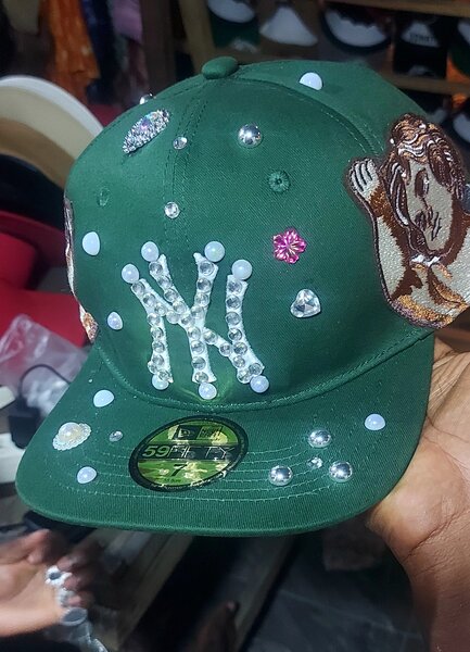 Casquette verte personnalisée