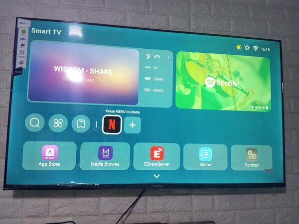 LED frameless 4k UHD android smart tvs