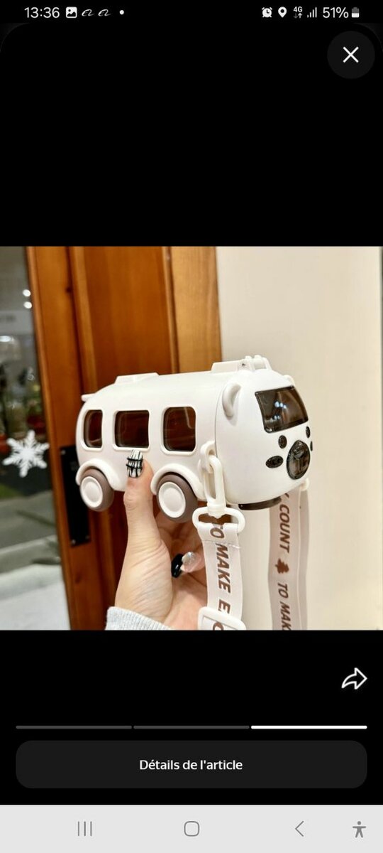 Sac à main en forme de bus