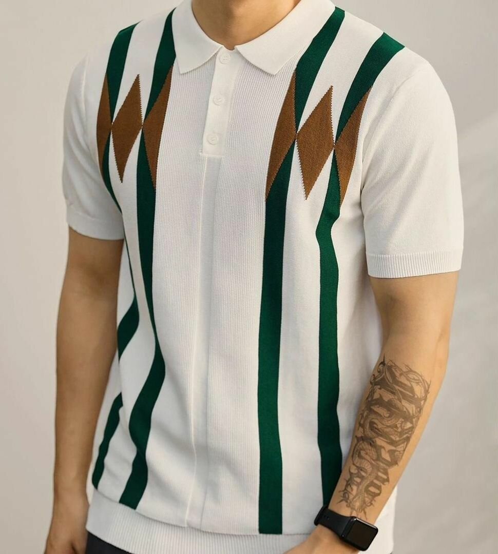 Polo décontracté à rayures