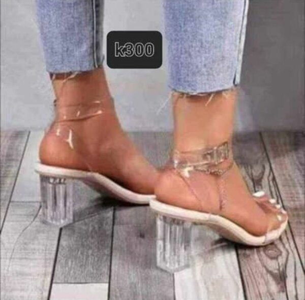 Clear heels