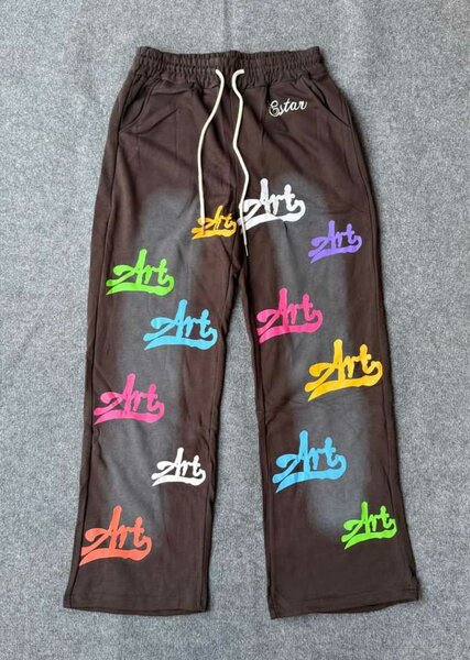 Pantalon large streetwear coloré