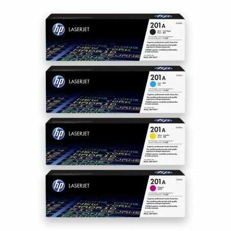 Lot de 4 Toners HP LaserJet 201A