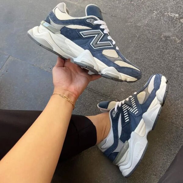 Sneakers en daim bleu