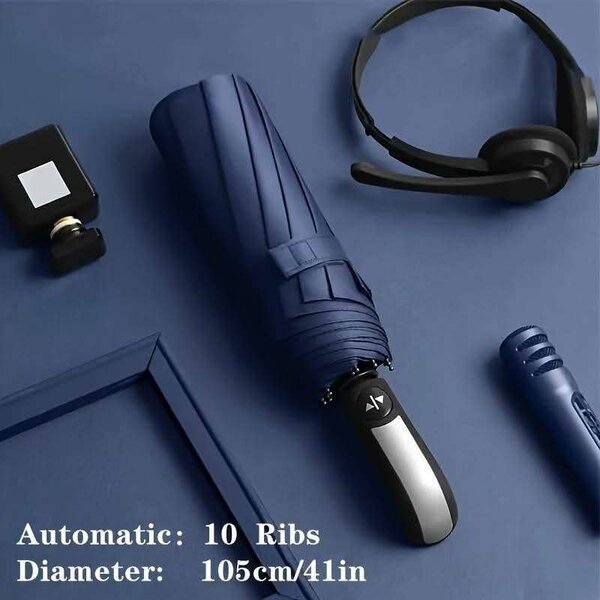 Parapluie automatique bleu