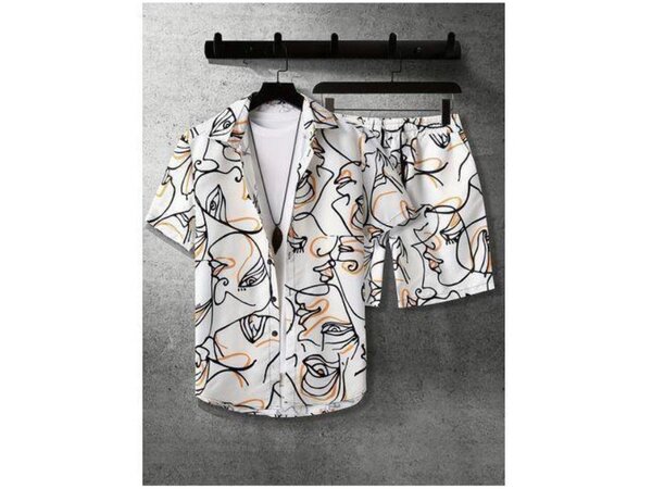 Ensemble chemise et short graphique