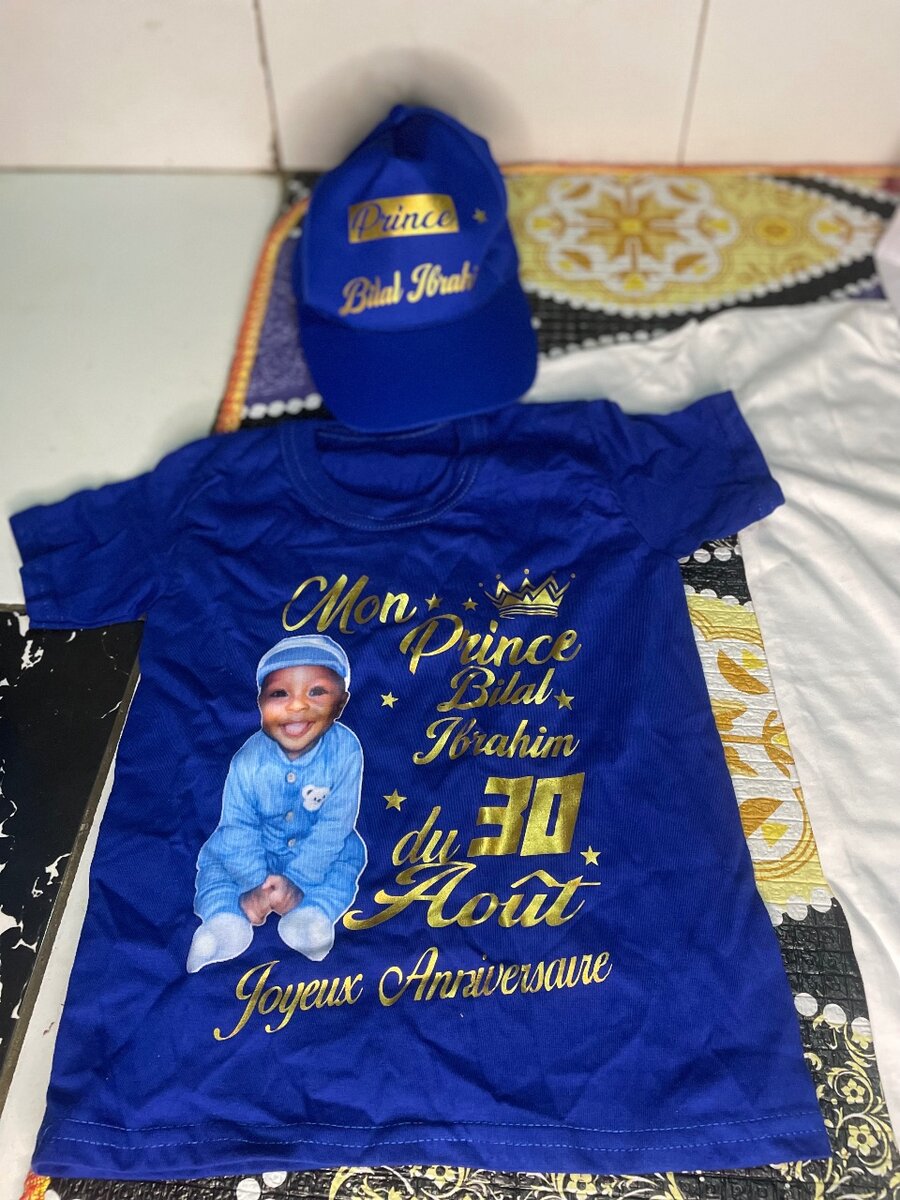 T-shirt et Casquette Anniversaire Enfant